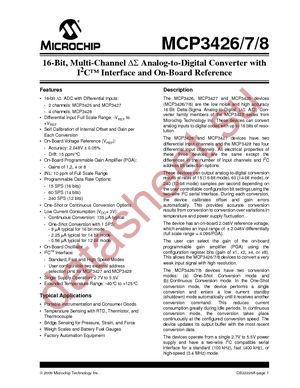 MCP3426A0-E/MC datasheet  